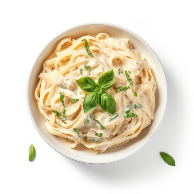 Fettuccine Alfredo Pasta.