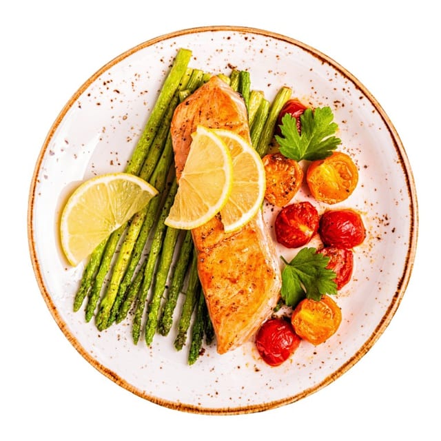 Grilled Salmon.